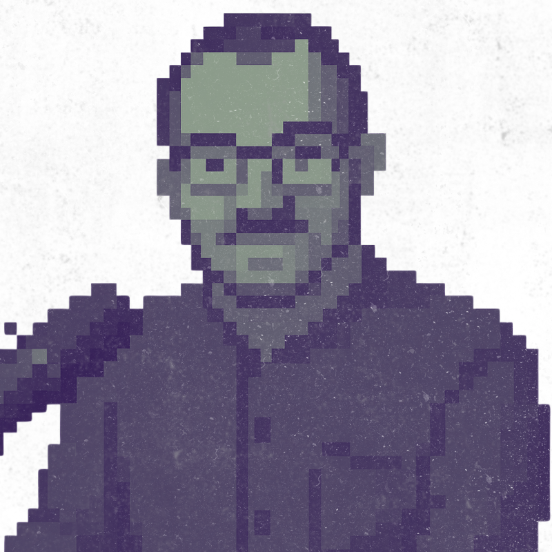 Portrait pixel-art de Stefan Anderson